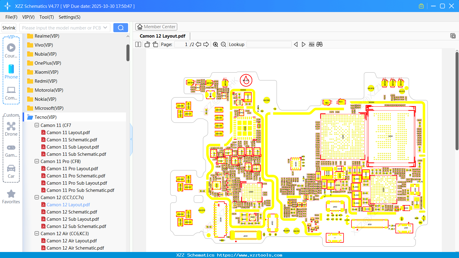 Tecno Camon 12 Layout
